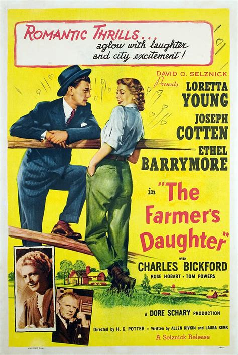 The Farmers Daughter Joseph Cotton Photograph By Everett Fine Art