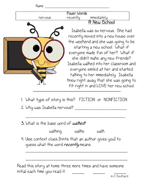 1st Grade Reading Worksheet Packets