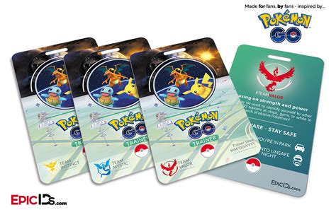 This tracker relies on donations and ads to pay for operation cost. Pokemon GO Inspired Team Mystic, Valor or Instinct Trainer ID Card - Epic IDs