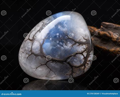 Exploring The Subtle Texture Of Moonstone Stock Illustration