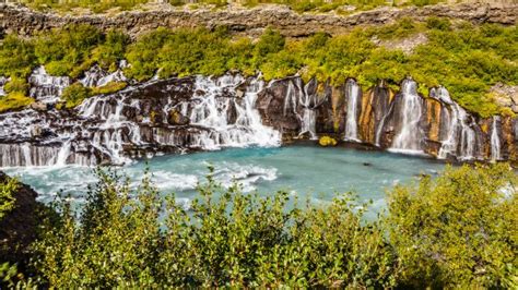 Hraunfossar Waterfall Iceland Lyl Dil Creations Photography Landscapes And Nature