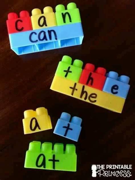 Sight Word Practice With Mega Blocks Duplo Legos From