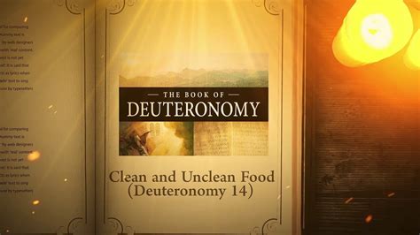 Deuteronomy 14 Clean And Unclean Food Bible Stories Youtube