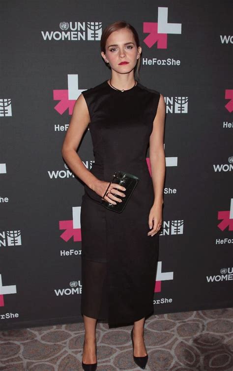 Emma Watson In Boss With A M2malletier Clutch And A Jennifer Fisher