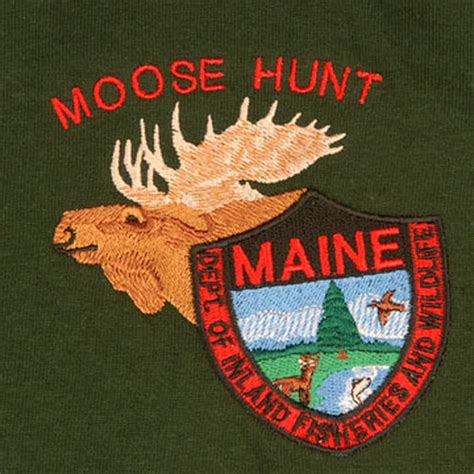 Maine Inland Fisheries And Wildlife Short Sleeve T Shirt Moose Hunt