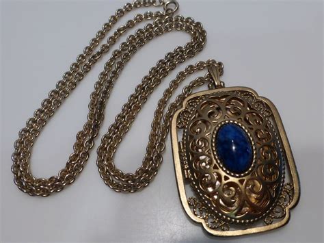 Vintage Avon Filigree Locket Necklace From Historique On Ruby Lane