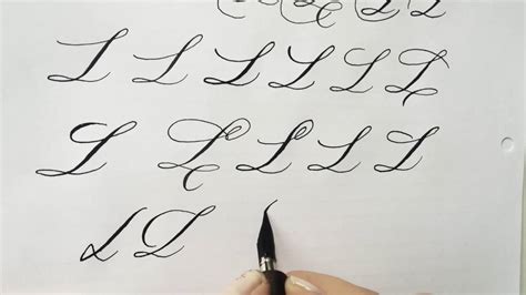 Modern Calligraphy Letter L Youtube