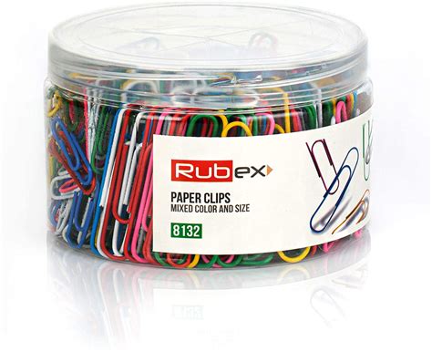 Rubex Paper Clips Small And Large Sized Assorted Colored Paper Clips