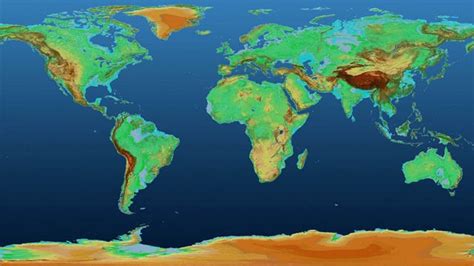El Espectacular Mapa En D Que Muestra La Superficie De La Tierra Como