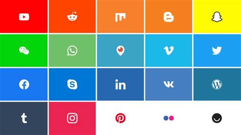 2019 Social Media Logos 21 Most Popular Social Networks