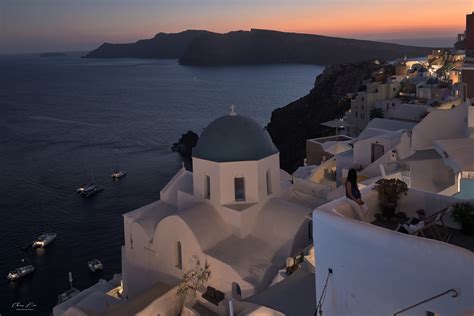 Dusk At Oia Santorini Greece Chiew Loo Flickr