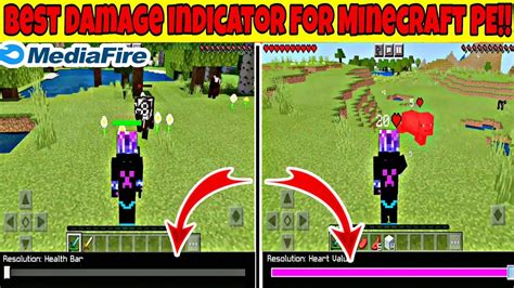 Damage And Health Indicator Add On For Minecraft Pe Best Damage