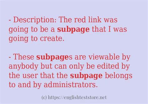 Some Example Sentences Of Subpage Englishteststore Blog
