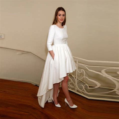 High Low Pure White Skirts Women Personalized Floor Length Full Maxi