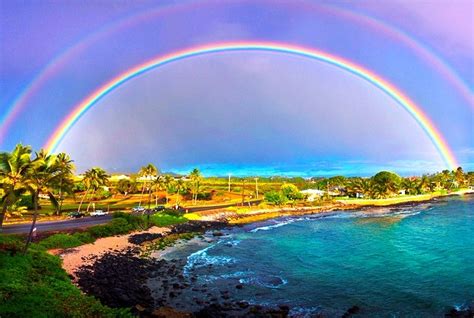 Beautiful Double Rainbow Our Planets Beauty Pinterest