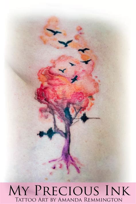 Watercolor Tree Tattoo By Mentjuh On Deviantart