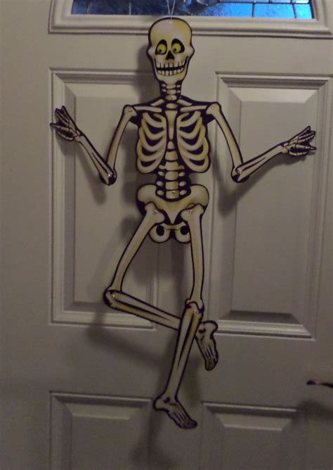 New Vintage Style Skeleton Halloween Jointed Riveted Cardboard