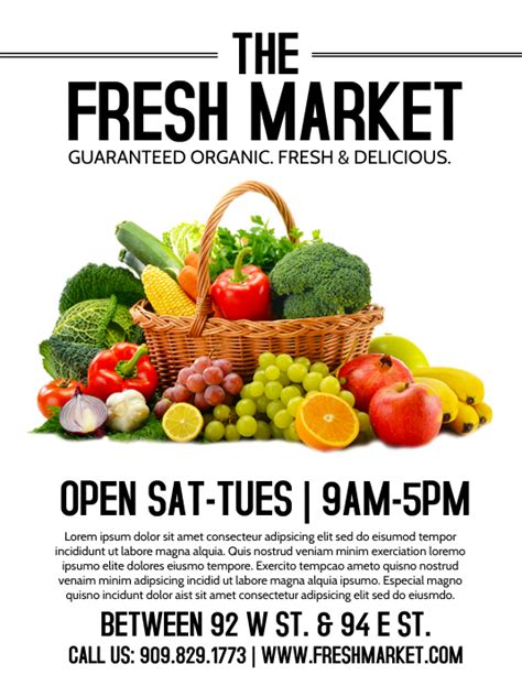 Fresh Market Template Postermywall