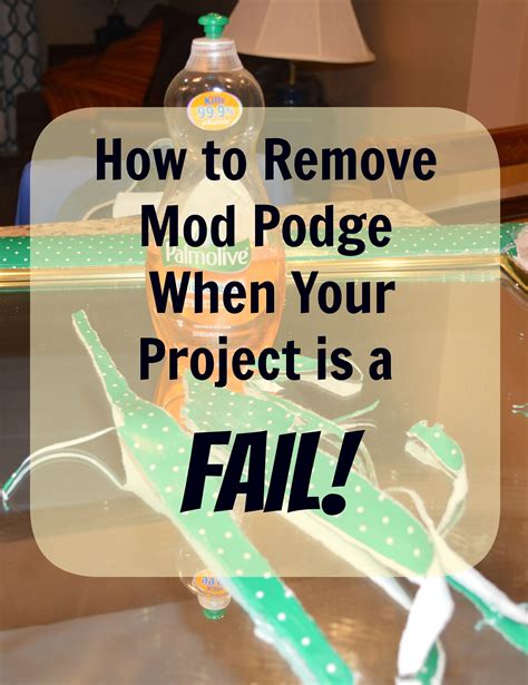 How To Remove Mod Podge When Your Project Is A Fail Mod Podge Mod