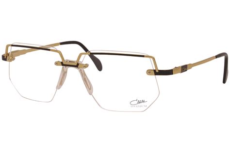 Cazal 742 Eyeglasses Mens Semi Rim Pilot Optical Frame