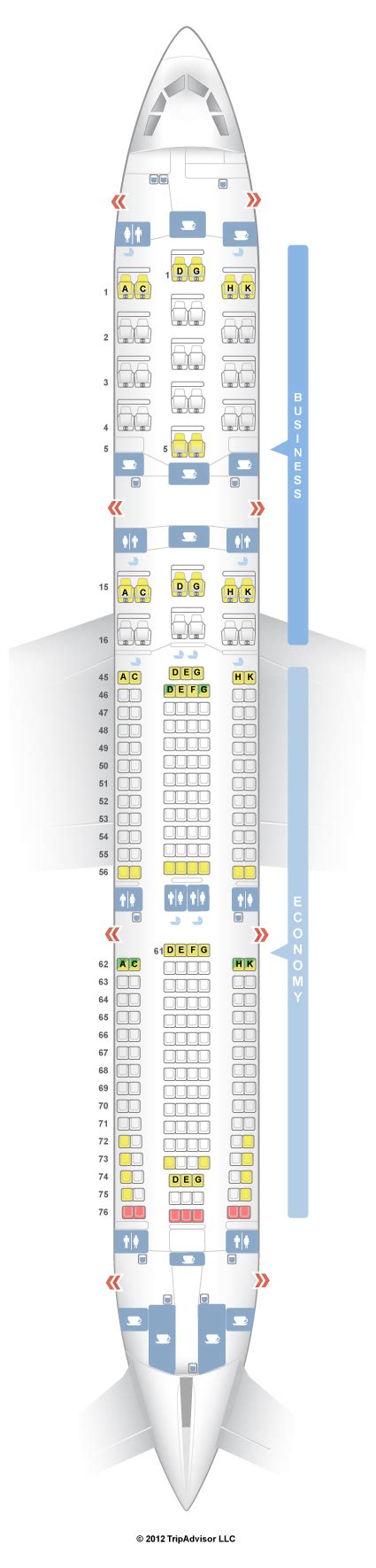 Seatguru Seat Map South African Airways Airbus A340 300 343 V1