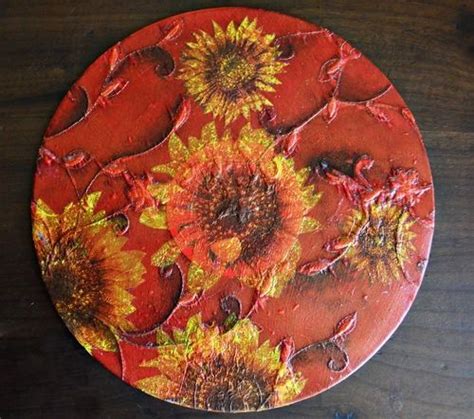 Fall Sunflower Diy Charger Plates Sunflower Diy Diy Charger Plates