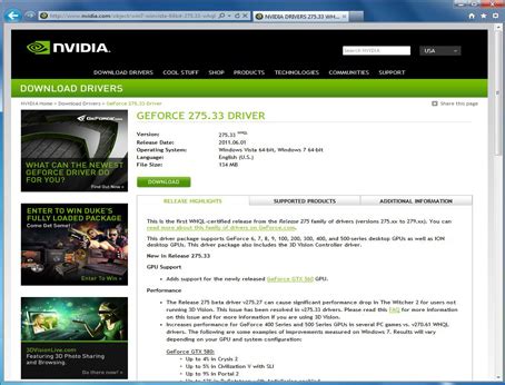 The card itself, and your graphics driver. NVIDIA Update|NVIDIA