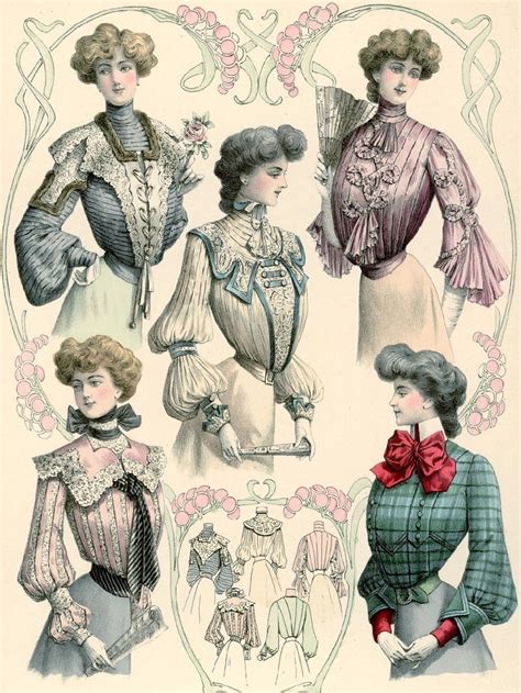 De Gracieuse 1902 Edwardian Fashion Plates Art Nouveau Fashion