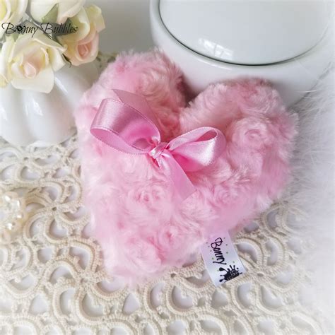 Body Powder Puff - Pink Heart Pouf - skincare sweetheart poof for