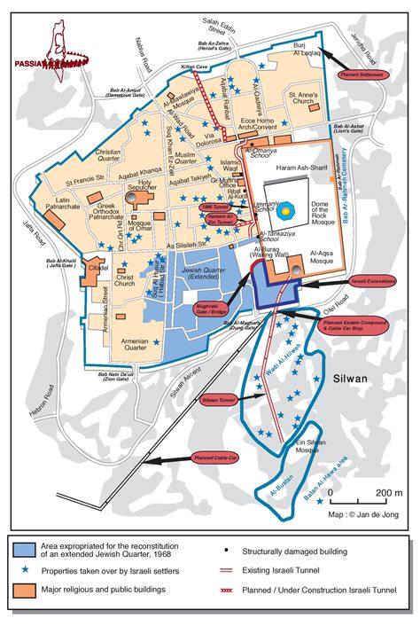 Passia Maps Jerusalem Settlement Activity In The Old City