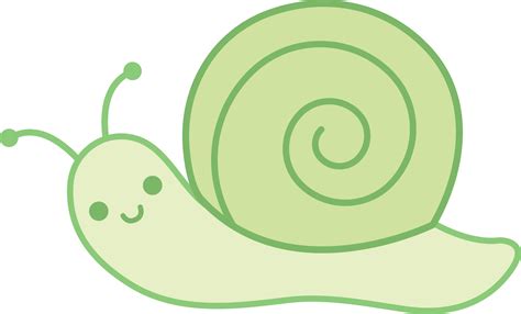 Little Green Snail Free Clip Art