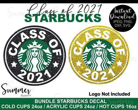 Class Of 2021 Starbucks Svg Starbucks Cold Cup Class Of 2021 Etsy