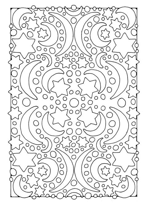 Sun moon stars coloring pages are a fun way for kids of all ages to develop creativity, focus, motor skills and color recognition. Coloring Page night - moon and stars - free printable ...