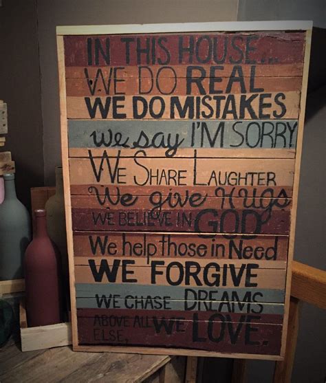 In This Housewe Do Real Sign Homemade House Decorations Diy