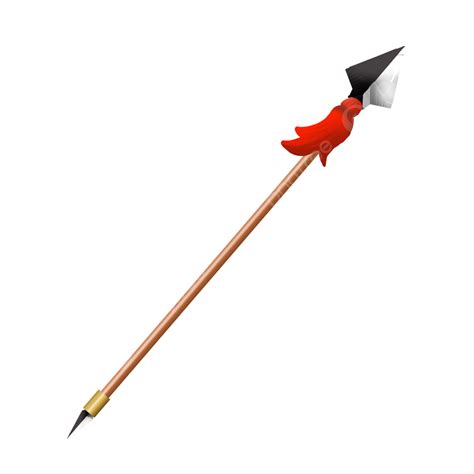 Red Tassel Weapon Ancient Weapons Ancient Spear Red Pistol Png