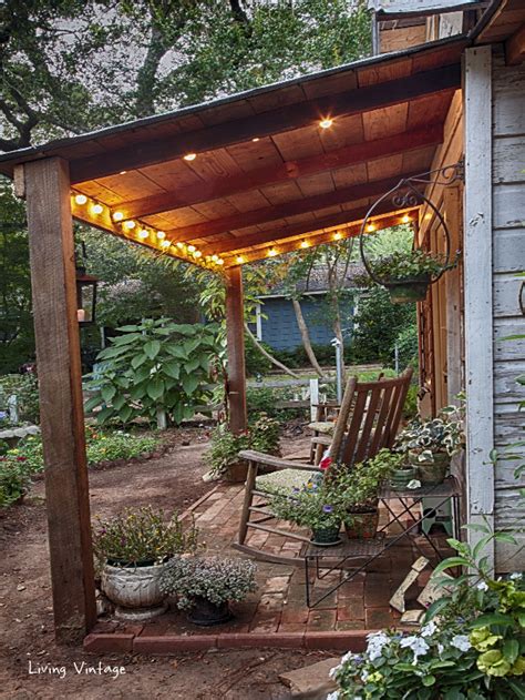 Garden patio verandas & awnings. Jenny's Garden Shed . . . Revealed! - Living Vintage
