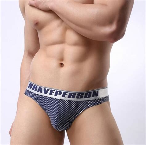 2019 Brave Person Brand New Sexy Underwear Men Thongs Male Thin Gay