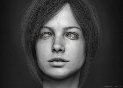 Portrait Rafael Grassetti Portrait Zbrush Woman Face