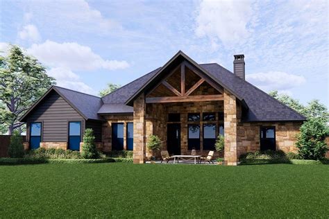 Modern Hill Country House Plan With Vaulted Suite 818008jss