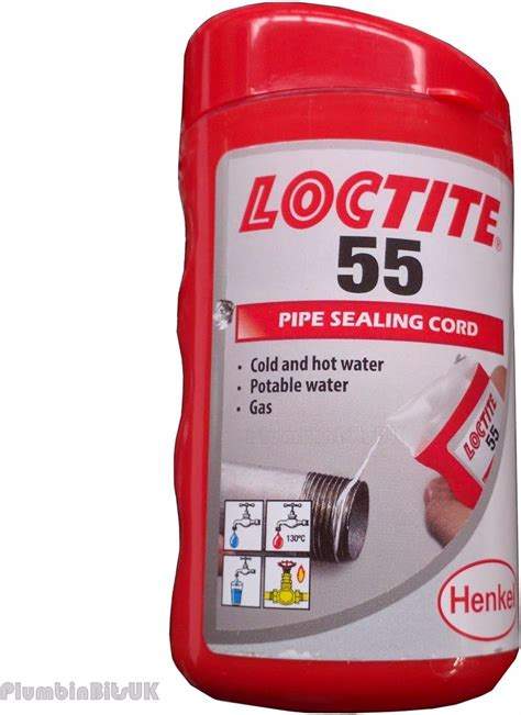 Loctite 55 Pipe Thread Sealing Cord 160 Metres For Hot Or Cold Water