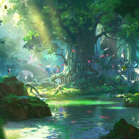 Anime Flower Forest Wallpapers Wallpaper Cave