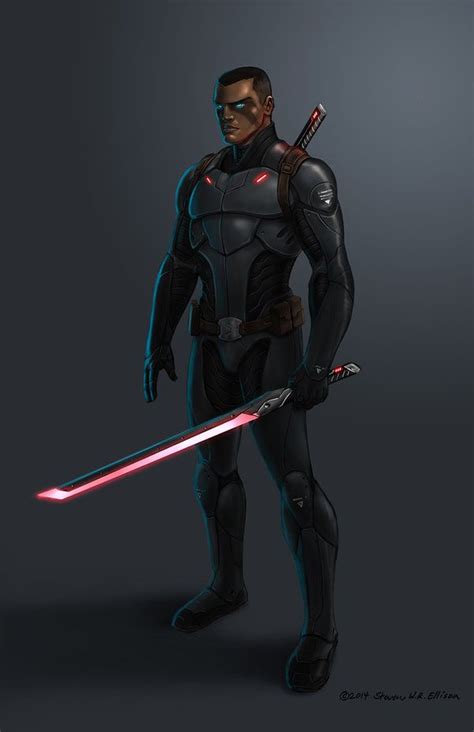 Sci Fi Armor Concept Art Ninja