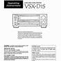 Pioneer Vsx D307 Owner Manual