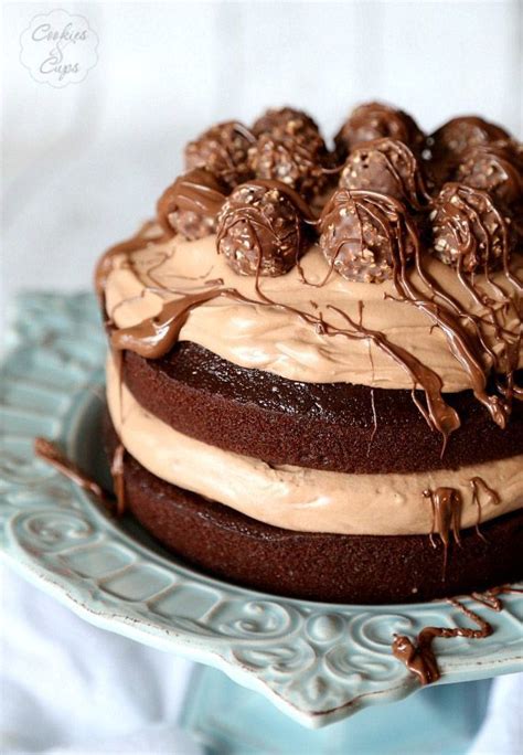 Chocolate Hazelnut Layer Cake Love It When A Cake Is As Pretty As It