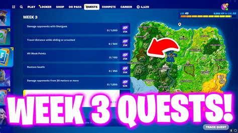 How To Complete Week 3 Quests In Fortnite All Week 3 Challenges