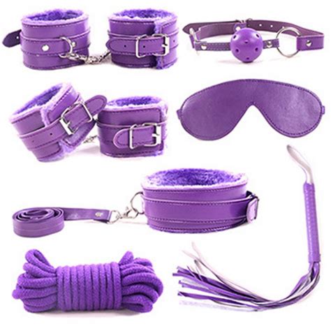 Adult Sex Game Products 7pcs Bondage Set Sex Products Patchwhip The