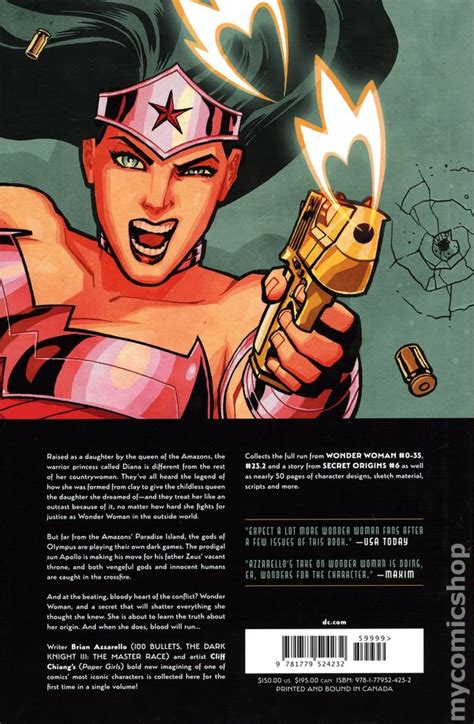 Wonder Woman Omnibus Hc 2023 Dc By Brian Azzarello And Cliff Chiang 2nd Edition Comic Books