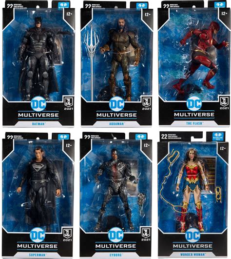 Dc Multiverse ~ Justice League Snyder Cut Set Of 6 Action Figures ~ Mcfarlane Ebay