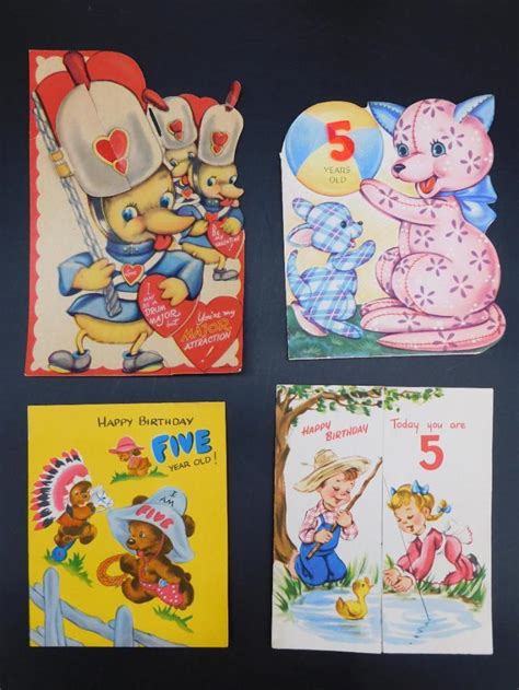 Lot Vintage Greeting Cards Antique Ephemera