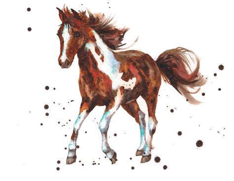 Watercolor Horse Painting Painting By Alison Fennell Pixels